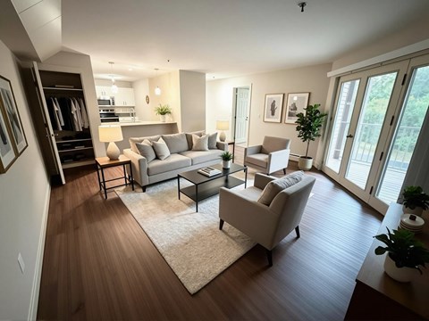 Floor plan for 2 beds, 1 bath, 875 sqft